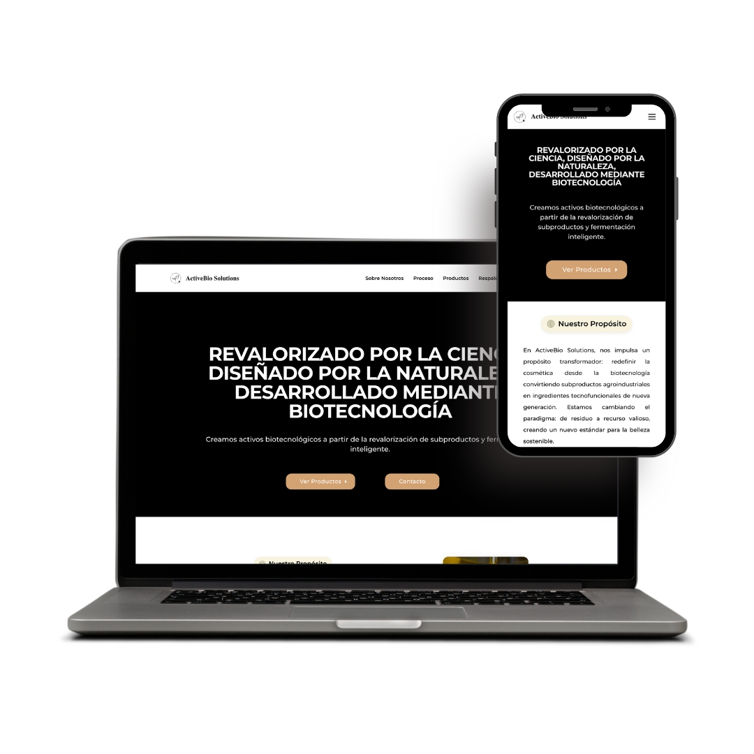 Sitio web de ActiveBio