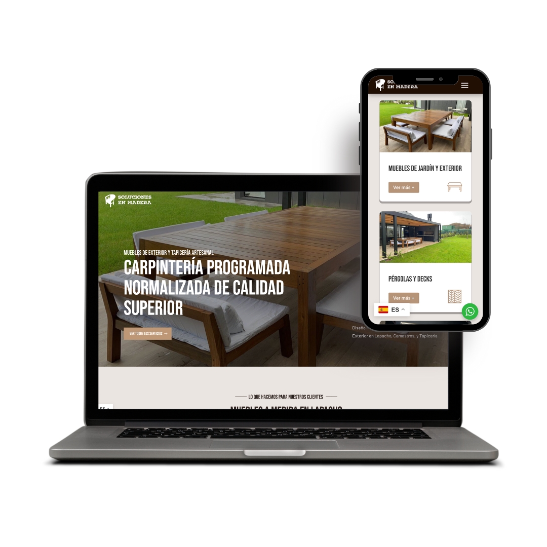Sitio web de Soluciones en Madera